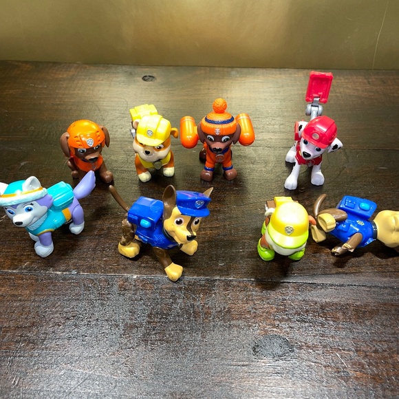 Nickelodeon Other - 8 Nickelodeon Paw Patrol Chase Snow Rescue Action EMT Marshall Everest Toy‎